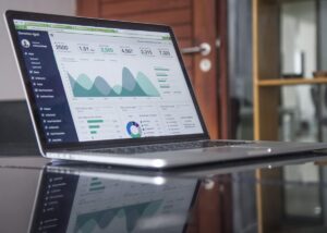 Market business data analysis concept