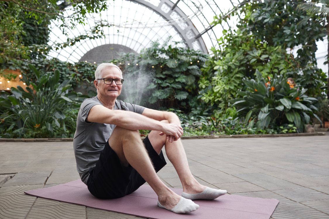 Active senior man over 50 healthy lifestyle Malaysia